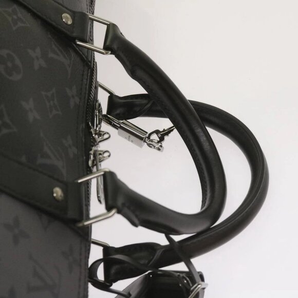 LOUIS VUITTON Eclipse Reverse Keepall Bandouliere 50 Bag M45392 LV Auth 68414A - Picture 9 of 16